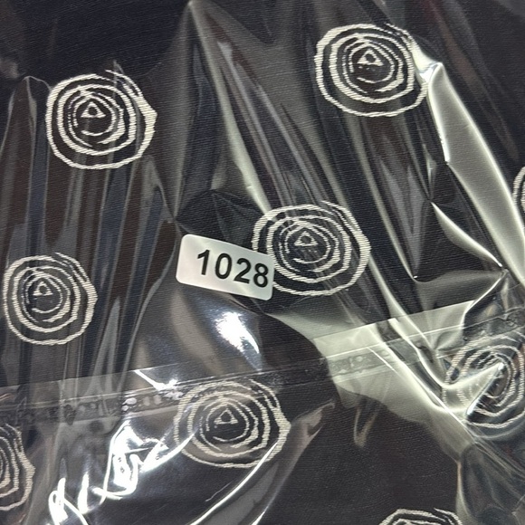 Vintage Platinum Dorothy Schoelen Navy Wide Leg Linen Blend Abstract Pant Size 6 - Picture 12 of 12